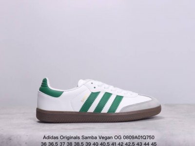 阿迪达斯三叶草adidas Originals Samba Vegan Og”Spd“桑巴舞系列绅士德训足球风百搭低帮休闲运动板鞋 xm0809Q750