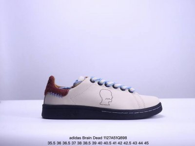 公司级brain Dead脑死亡 & Adidas 阿迪达斯 全新单层工艺，真皮材质，细节拉满，一比一打造！ 此番依旧以阿迪经典的网球鞋型stan Smith为