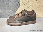 Travis Scott X Fragment Design X Air Jordan Aj1 Low Og Sp 三方联名闪电倒钩2.0低帮 白蓝黑 Dm78