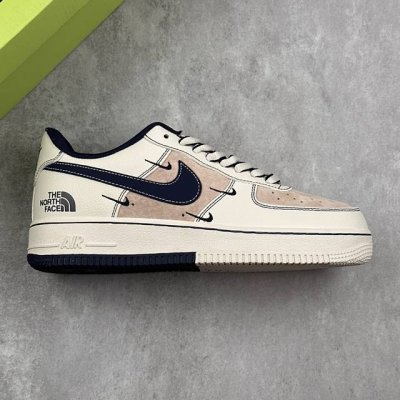 本地 核心私 Nike Air Force 7 Low 北面联名--- 四勾白灰蓝 高端定制 低帮休闲板鞋 定制鞋盒 大厂纯原品质出货 超高清洁度 皮料切割干净