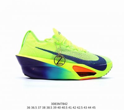绿蓝橙市售正确天花板 Nike Air Zoom Alphafly 3代 Next% “Proto”马拉松气垫超轻缓震跑鞋 经典素材！ Size：36 36.5