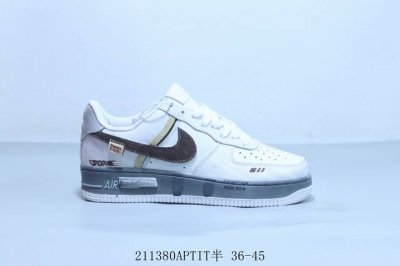 耐克 Nike Air Force 1 Af1耐克 低帮 空军一号休闲板鞋 联名 211380Aptit半 36-45