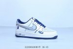 耐克 Nike Air Force 1 Af1耐克 低帮 空军一号休闲板鞋 白蓝联名 货号 Dq6628-151 322090Adoro半 36-45