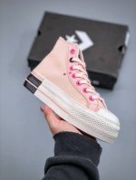 230支持放店 新款厚底出货 converse All Star Lift 增高 粉黑 高帮 一眼就沦陷的厚底粉高甜酷Ace！可甜可酷！匡威 厚底粉 高 甜酷系