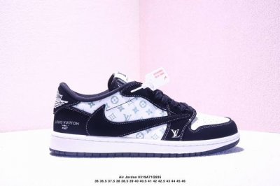 220 公司级Aj1倒勾Travis Scott X Air Jordan 1 ” Reverse Mocha “ Aj1乔1 Ts 闪电 联名倒钩 低帮文化篮
