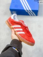 公司级阿迪达斯三叶草adidas Originals Samba Vegan Og”Spd“桑巴舞系列绅士德训足球风百搭低帮休闲运动板鞋“银雾公主蕾丝边焦糖底”