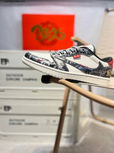 公司级头层皮蛇年限定 X 乔丹Air Jordan 1 Low Aj1低帮系列篮球鞋 官方同步配色 原装级产物 #拒绝公底 立体鞋型 细节完美 高清洁度Yx50