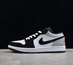 Cj版纯原 Air Jordan 1 Low Aj1 乔1灰银黑勾 低帮文化休闲板鞋 Hf3148-106 #市售最高品质 原鞋开发 大厂代工流水线打造 公司货