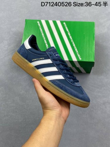 公司级Adidas Handball Spezial 官方正确版本 阿迪达斯经典款 复古休闲板鞋 全鞋采用反毛皮制作 牛筋耐磨大底 承载青春情怀的板鞋 经典三条