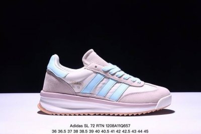 真爆公司级36-45半码 Adidas 阿迪达斯 公司级 Sl 72厚底版系列 男女鞋半码制，采用翻毛皮组合牛津布鞋面材质，内嵌环保海玻璃鞋垫，中底搭载发泡模m