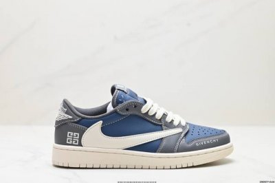 公司级aj1倒勾travis Scott X Air Jordan 1 ” Reverse Mocha “ Aj1乔1 Ts 闪电 联名倒钩 低帮文化篮球鞋 完