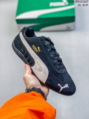puma Speedcat The Open Yy彪马防滑耐磨 运动鞋 支持侧踏时的踏步工作 即使在健身房等使用环境中也能确保透气性 官方货号:387054 0