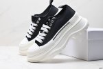 真标Alexander Mcqueen亚历山大麦昆 Tread Slick 帆布 系带 及踝 马丁靴 尺码:35-44 Id:Jdf126-Kjs