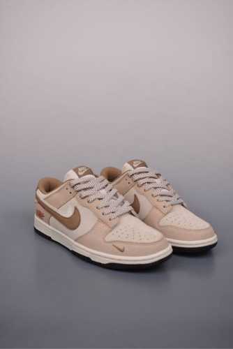 390 Nike Sb Dunk Low 白棕双勾 解构抽绳鞋带 纯原大厂出品 极力推荐 原装头层材料 独家版型蒸餾加工 帶來的是更好的视觉和脚感体验 大厂纯