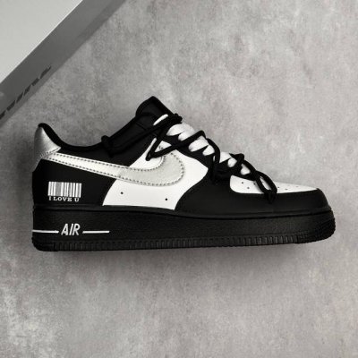 本地340 核心私 nike Air Force 1'07 Low 银翼熊猫 空军一号绑带低帮休闲板鞋 #定制皮料 定制鞋盒 配件齐全 原楦原纸板 纯正空军版型