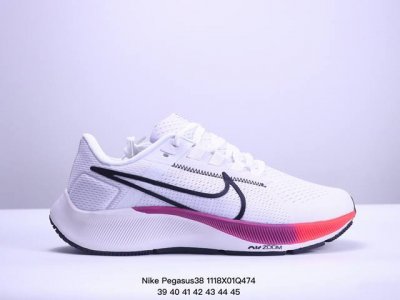 真标耐克nike Air Zoom Pegasus 38 超级飞马涡轮增压马拉松休闲运动慢跑鞋 货号:Dc4566-100 尺码:36-45 Xm1118Q47
