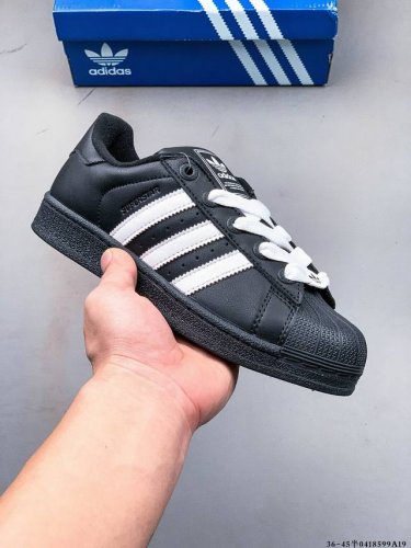 公司级！阿迪达斯Adidas Superstar 贝壳头经典百搭休闲板鞋 0418599A19