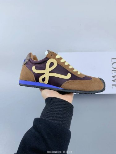 ：260 罗意威Loewe Ballet Runner 2.0 Sneakers 芭蕾舞2.0系列阿甘复古风德训薄底百搭休闲运动鞋 size：如图 编码：K60
