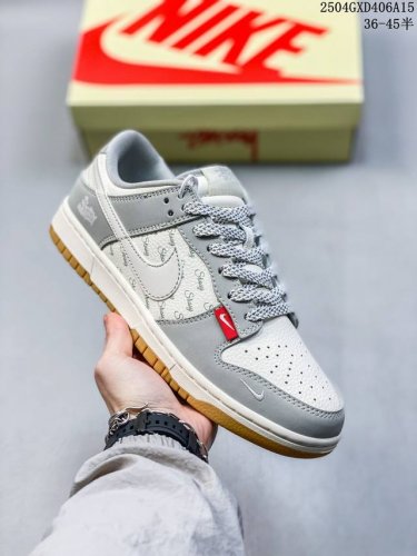 海外爆款限量发售！Nike Sb Dunk Low“ 斯图西联名 卡通生胶” 周年高端定制 低帮休闲板鞋 定制鞋盒 大厂纯原品质出货 超高清洁度 皮料切割干净无