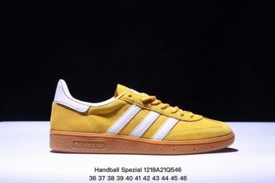Adidas Handball Spezial 阿迪达斯三叶草复古休闲鞋 桑巴复刻 牛皮材质德训鞋 真标带半码 Size:36-46码 Xm1218Q546