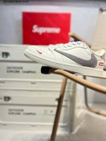 230 定制鞋盒 纯原大厂# Supreme X乔丹Air Jordan 1 Low Aj1低帮系列篮球鞋 官方同步配色 原装级产物 #拒绝公底 立体鞋型 细节