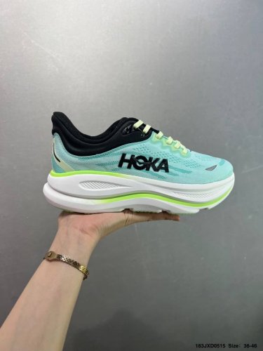公司级Hoka One One Bondi 9 柔软舒适防滑耐磨 低帮 休闲跑步鞋 1162012 36-45带半码 Id：183Jxd0515