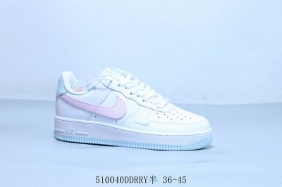耐克 Nike Air Force 1 Af1耐克 低帮 空军一号休闲板鞋 白粉 货号 Ih0640-161 5 40Ddrry半 36-45