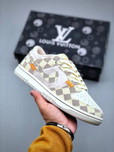 Nike Sb Dunk Low X Louis Vuitton 联名公司级出品 极力推荐原装头层材料 独家版型蒸餾加工帶來的是更好的视觉和脚感体验大厂纯原品质