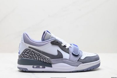 340 公司级三合一最强合体，多种新配色回归耐克Nike Air Jordan Legacy 312 Low”White/Grey Fog/Blue/Red“乔