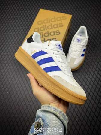 公司级阿迪达斯三叶草Adidas Originals Samba XLG 桑巴舞系列绅士德训足球风百搭低帮休闲运动板鞋 货号:IE9182 尺码:36 36.5 - 点击图像关闭