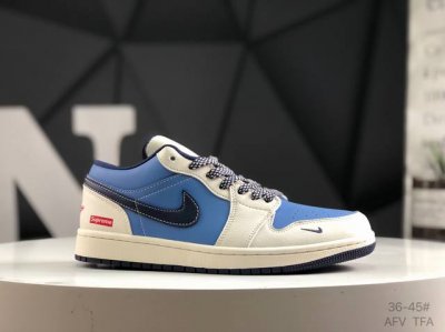 耐克 Nike 乔一 白深蓝双小勾扣篮系列低帮休闲运动滑板板鞋 货号：Xx2410 010 此款主张打破传统的工业化流水线设计限制，以Made By Ideas