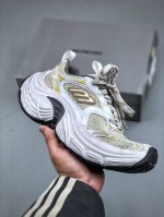 Xa版本 Balenciaga 10Xl Sneakers 巴黎世家网布系带低帮走秀复古老爹鞋 全套原纸板楦头开发 最原汁原味的灵魂版型 全鞋荧光划线卡点 胶水