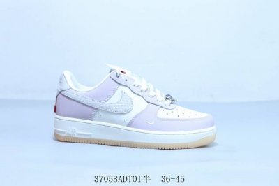 100 Nike Air Force 1 Af1耐克 空军一号休闲板鞋 灰白粉 37058Adtoi半 36-45