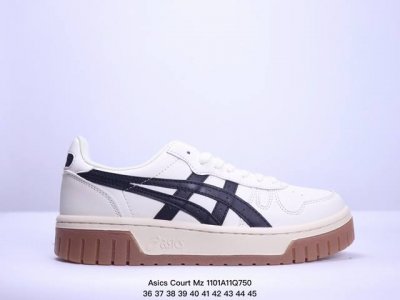 亚瑟士 Asics Court Mz 2.0 中性学院系列 低帮厚底增高休闲运动板鞋 软质牛培皮鞋面 男鞋女鞋百搭舒适板鞋 情侣经典时尚复古板鞋。性价比很不错，