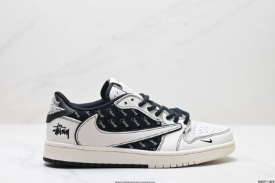 公司级aj1倒勾travis Scott X Air Jordan 1 ” Reverse Mocha “ Aj1乔1 Ts 闪电 联名倒钩 低帮文化篮球鞋 完