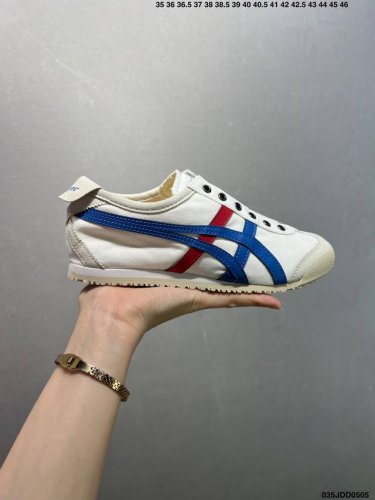asics 亚瑟士 男女鞋真标半码制 日产经典老牌-鬼塚虎 Onitsuka Tiger Mexico 66经典墨西哥系列复古经典百搭板鞋休闲运动鞋慢跑鞋 采用
