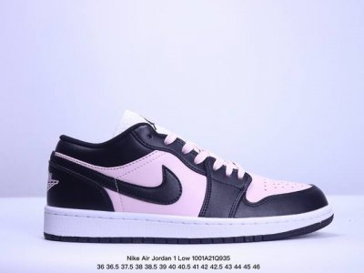 耐克 Nike Air Jordan 1 Low Gs White Black Pink Aj1乔丹一代低帮经典复古文化休闲运动篮球鞋 Xm 1Q935