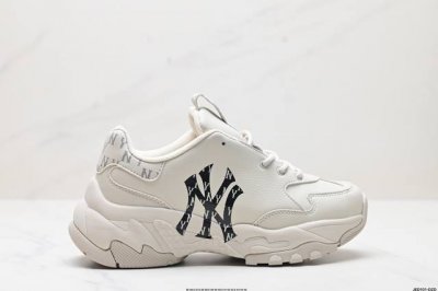 公司级Korea韩国限定发售NY美国榄球洋基队限定 x MLB Big Ball Chunky Mesh 厚底老爹系列低帮网织轻量休闲运动慢跑鞋 货号:3ASH