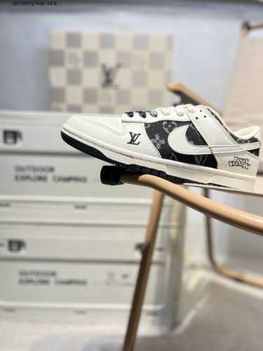 Nike Sb Dunk Low“Lv联名” 周年高端定制 低帮休闲板鞋 定制鞋盒 超高清洁度 皮料切割干净无任何毛边 细节完美Xb3802 Qd7661127