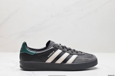 公司级adidas Originals Gazelle Indoor 三叶草休闲防滑耐磨低帮板鞋 鞋头出色设计 塑就出众贴合感 稳固的后跟贴合足部曲线设计 软弹