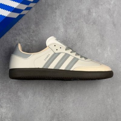 本地 核心私 阿迪达斯 三叶草Adidas Originals Samba Og 桑巴舞系列绅士德训足球风百搭低帮休闲运动板鞋 #男女鞋半码制#采用荔枝纹纤维革
