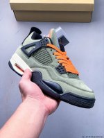 二层真标！Air Jordan 4 Aj4代中帮复古休闲运动文化篮球鞋。秉承轻量化的速度型篮球鞋设计思想完成设计，降低重量的同时提升舒适度，中底延续前作使用了分