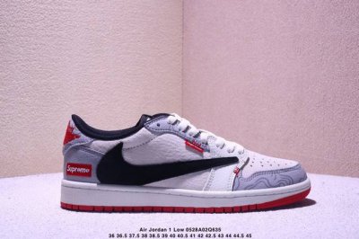 海外爆款限量发售 公司级 Travis Scott X Fragment Design X Jordan Air Jordan 1 Low Og Sp Supr