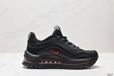 真标耐克 Nike Air Max 97 小勾子弹复古全掌气垫休闲运动鞋，正确子弹头鞋型 鞋身swoosh视觉呈现效果。 尺码:36-45 Id:Jkd556-