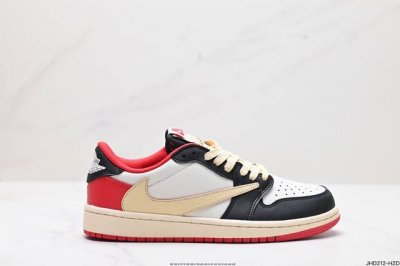 公司级aj1倒勾travis Scott X Air Jordan 1 ” Reverse Mocha “ Aj1乔1 Ts 闪电 联名倒钩 低帮文化篮球鞋 完
