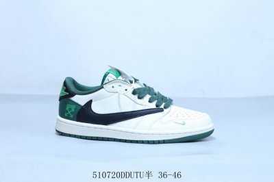 乔丹Air Jordan 1 Low Aj1 乔1低帮复古文化休闲运动篮球鞋倒勾 剑标 货号 Jj5288-011 510720Ddutu半 36-46