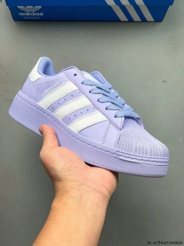 公司级！阿迪达斯Adidas Superstar Xlg 贝壳头厚底增高百搭休闲运动板鞋 原楦原纸版数据开发 采用头层皮革材质打造 正确鞋垫 正确底模及扇贝头盖