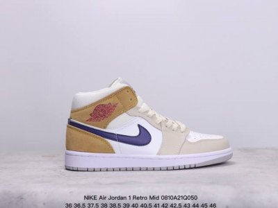 公司级nike Air Jordan 1 Retro Mid Aj1乔丹一代中帮经典复古文化休闲运动篮球鞋 货号:554724 413 尺码:36 36.5 3