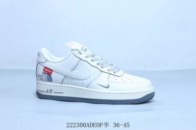 Nike Air Force 1 Af1耐克 空军一号休闲板鞋 北面联名 22 0Adeop半 36-45