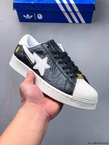 公司级 Adidas Superstar X A Bathing Ape 贝壳头男女休闲板鞋 0525Tt24